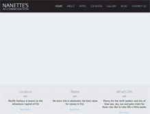 Tablet Screenshot of nanettes.com.fj